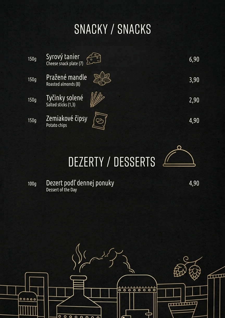 A la carte menu 4